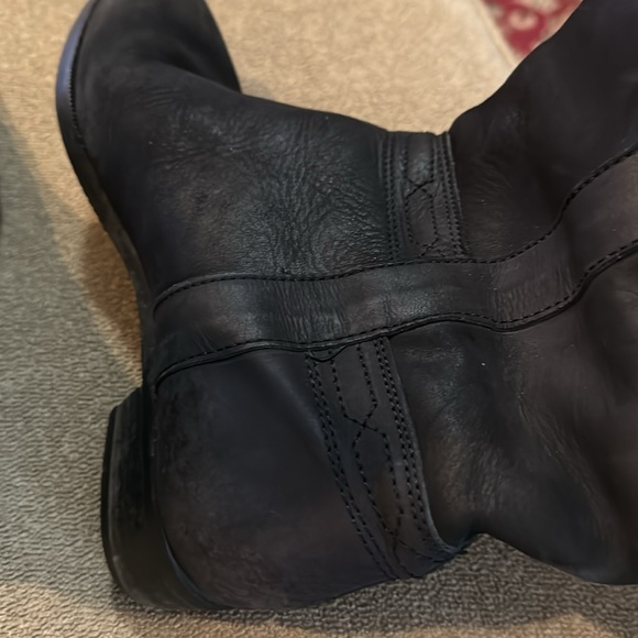 Alexandro Spain Black Leather Boots Size 39/8 (TD) - Picture 7 of 10